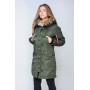 Женская зимняя куртка парка аляска цвета хаки от Olymp, качественная женская зимняя куртка 100% нейлон!