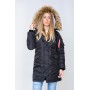 Женская зимняя куртка парка аляска черного цвета от Olymp, качественная женская зимняя куртка 100% нейлон!