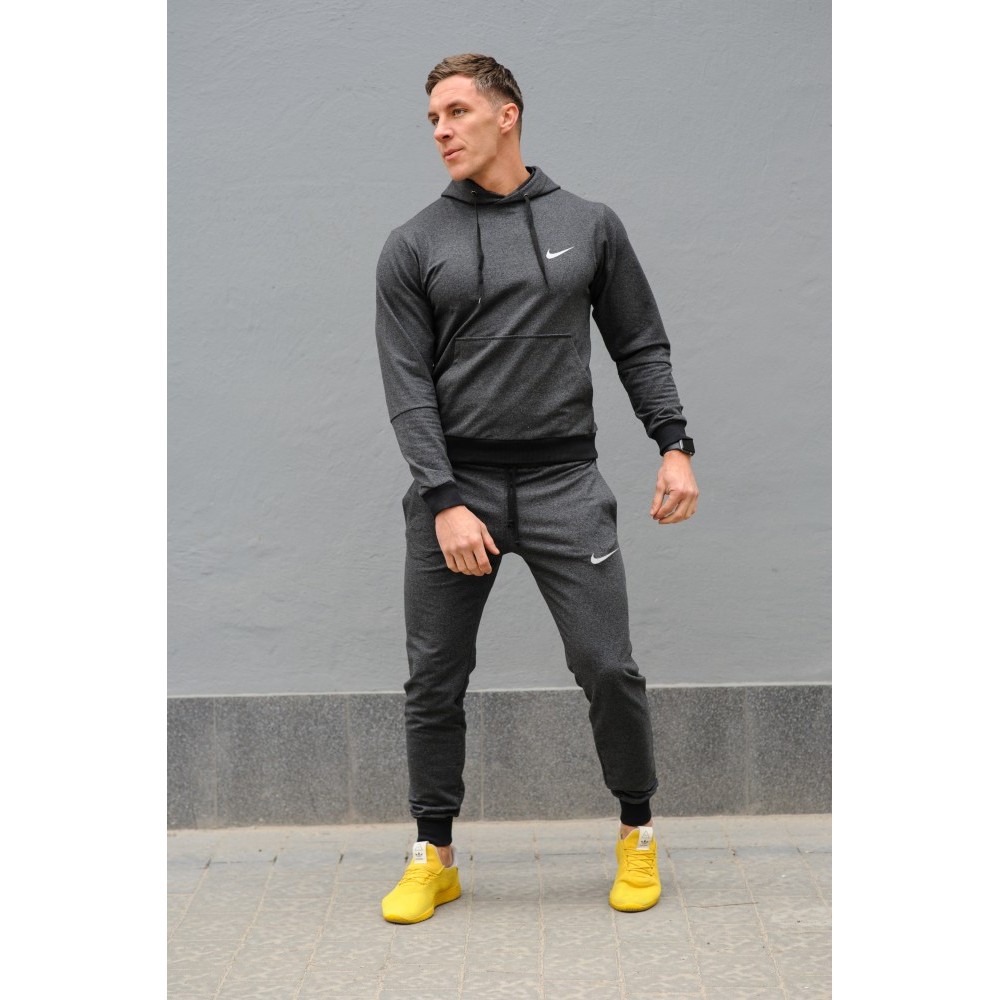 Темно-серый мужской спортивный костюм Nike (Найк), весна-осень 