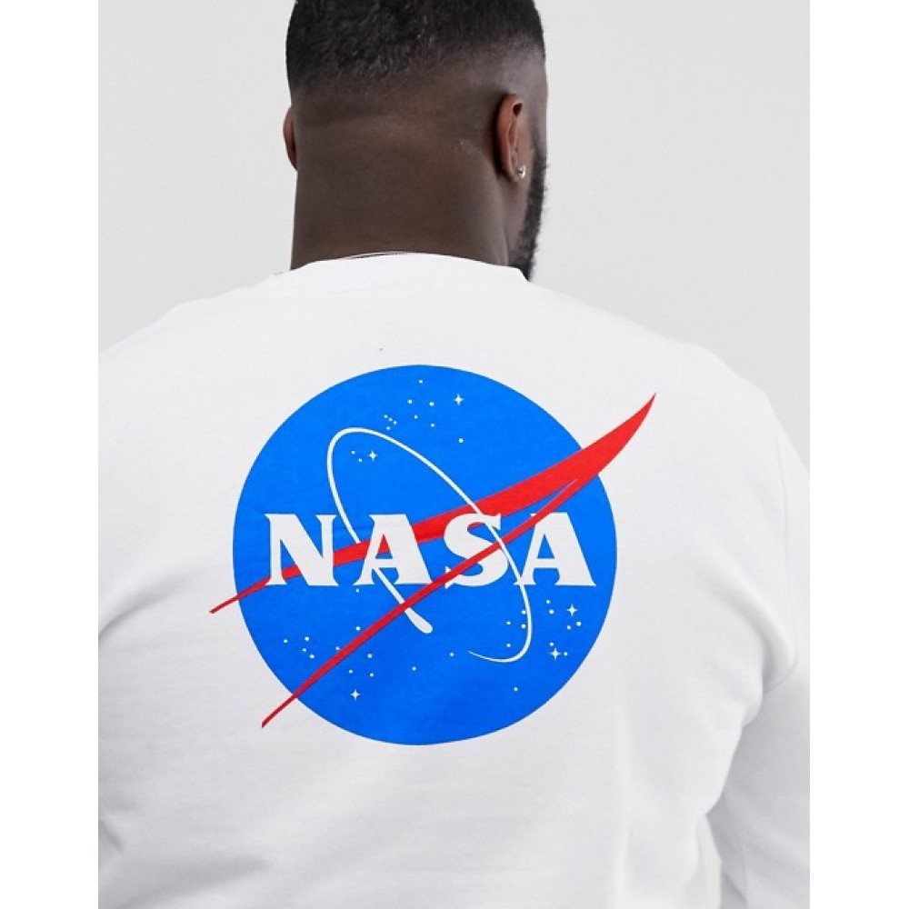 Свитшот белый NASA back