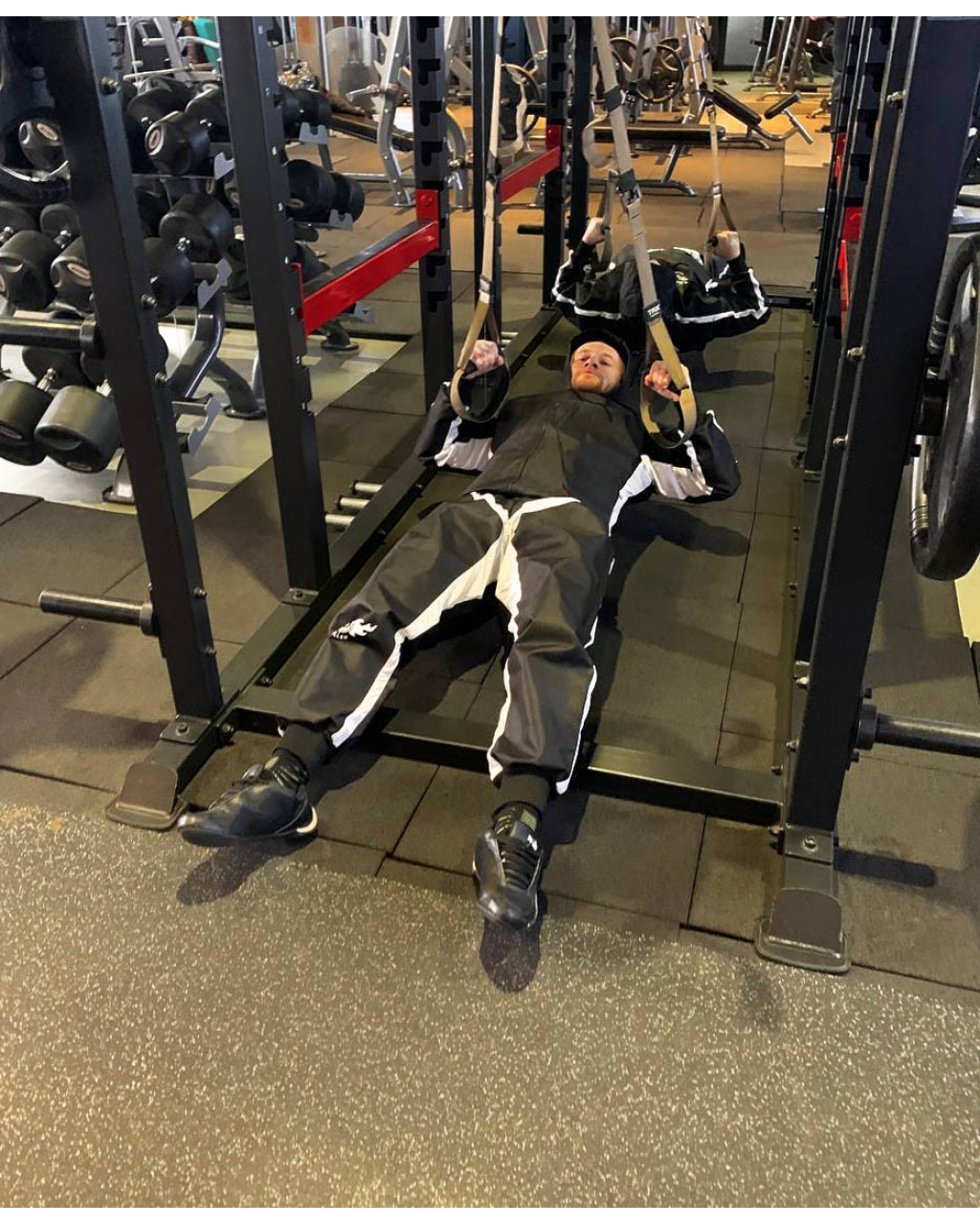 Костюм для сгонки веса Weight Killer  черный с белыми лампасами 10004 