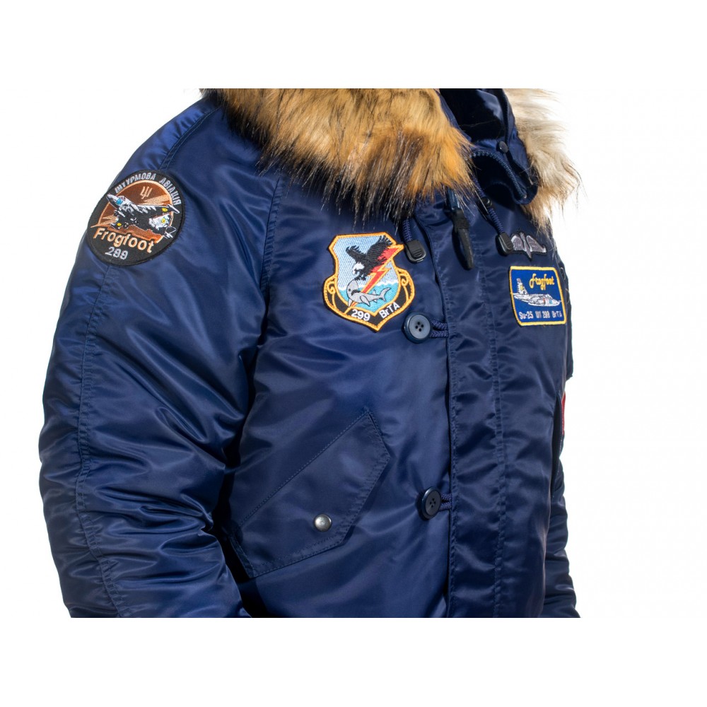 Куртка мужская Аляска N-2B с нашивками 299 БрТА.