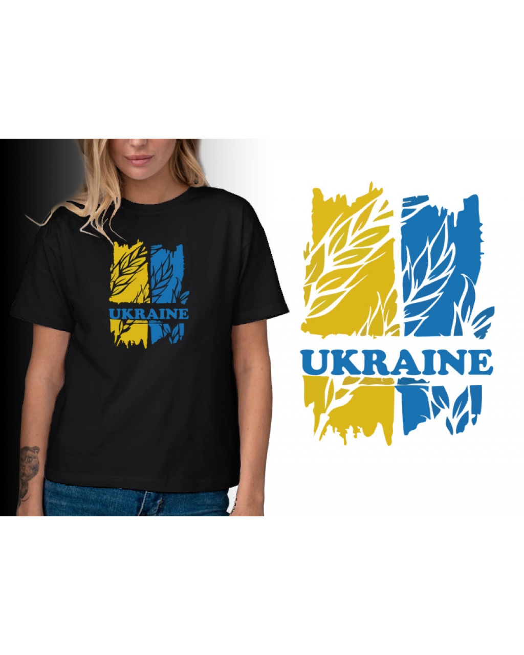 Жіноча футболка патріотична "Колос" Mishe 21100077
