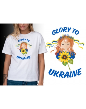 Жіноча футболка патріотична Glory to UKRAINE Mishe 21100046