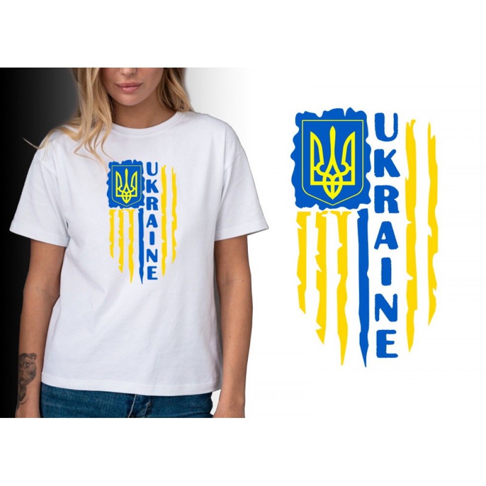 Женская футболка патриотическая Ukraine