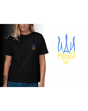 Жіноча футболка з патріотичним лого Mishe 21100067