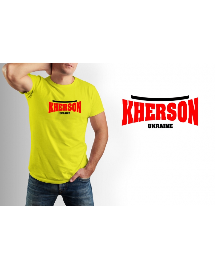 Футболка мужская яркая Kherson Mishe 111000242 желтая