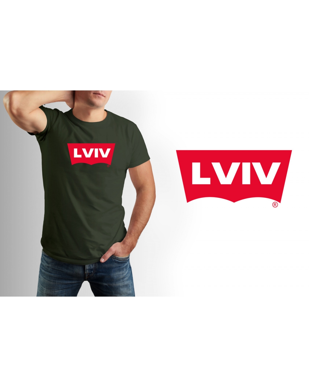 Футболка чоловіча стильна Lviv Mishe 111000233 жовта