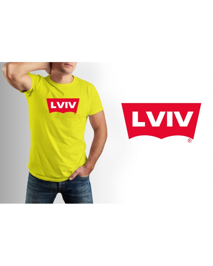 Футболка чоловіча стильна Lviv Mishe 111000233 жовта