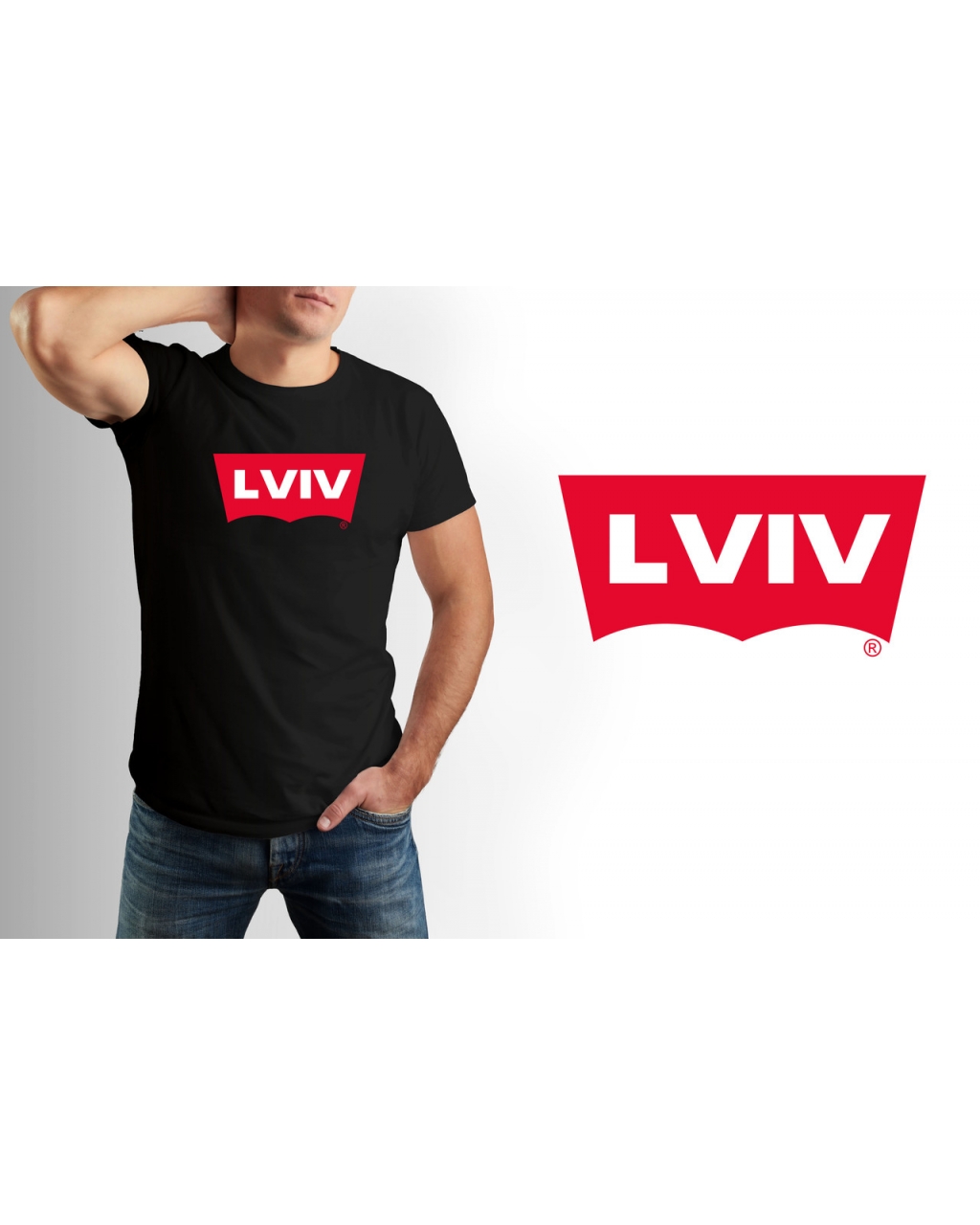 Футболка чоловіча стильна Lviv Mishe 111000233 жовта