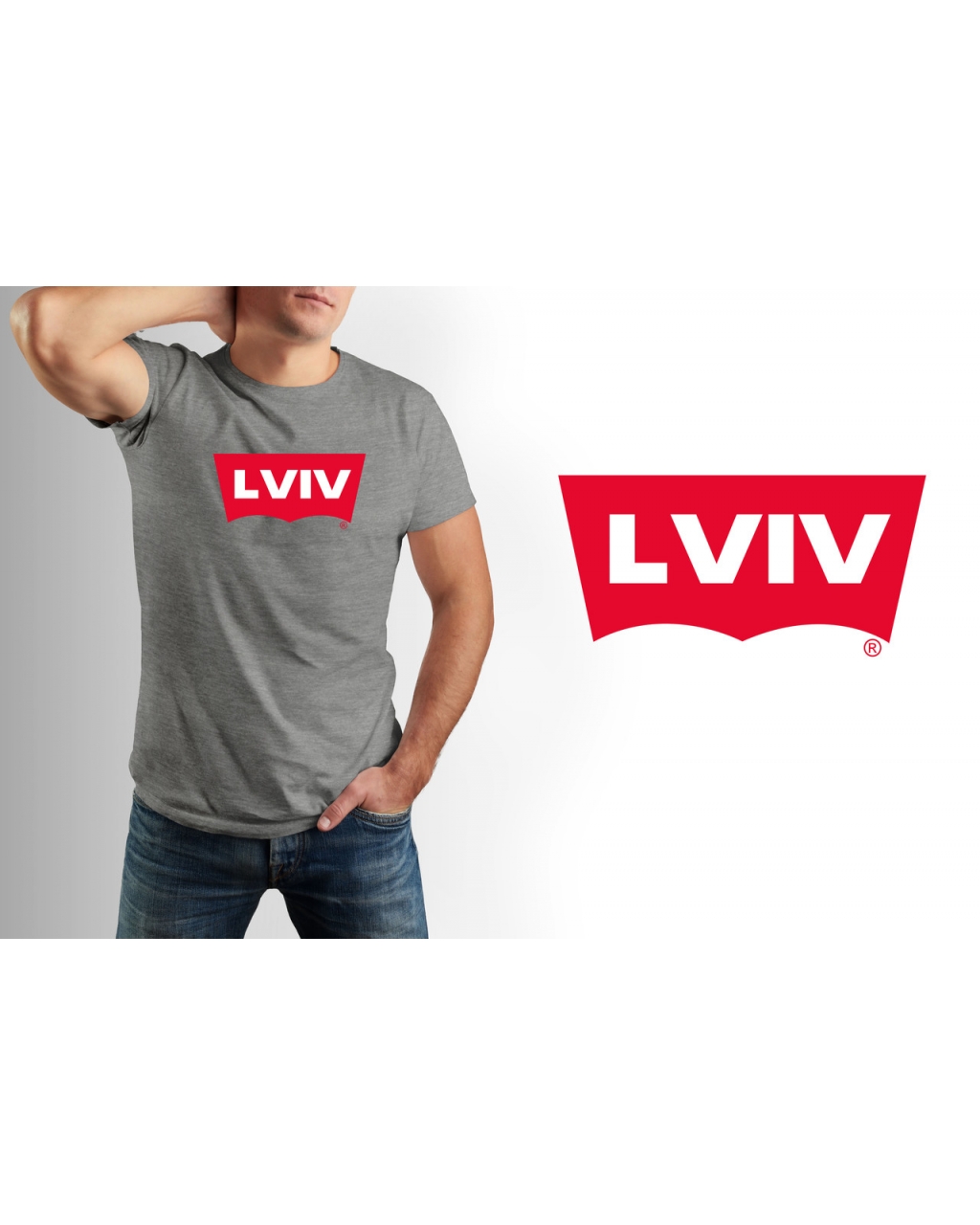 Футболка мужская повседневная Lviv Mishe 111000222 хаки