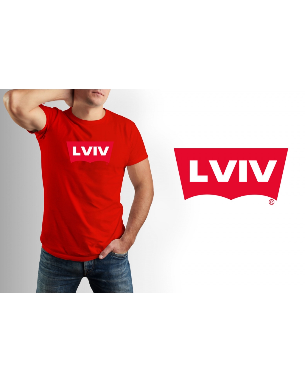 Футболка чоловіча Lviv Mishe 111000175 сіра
