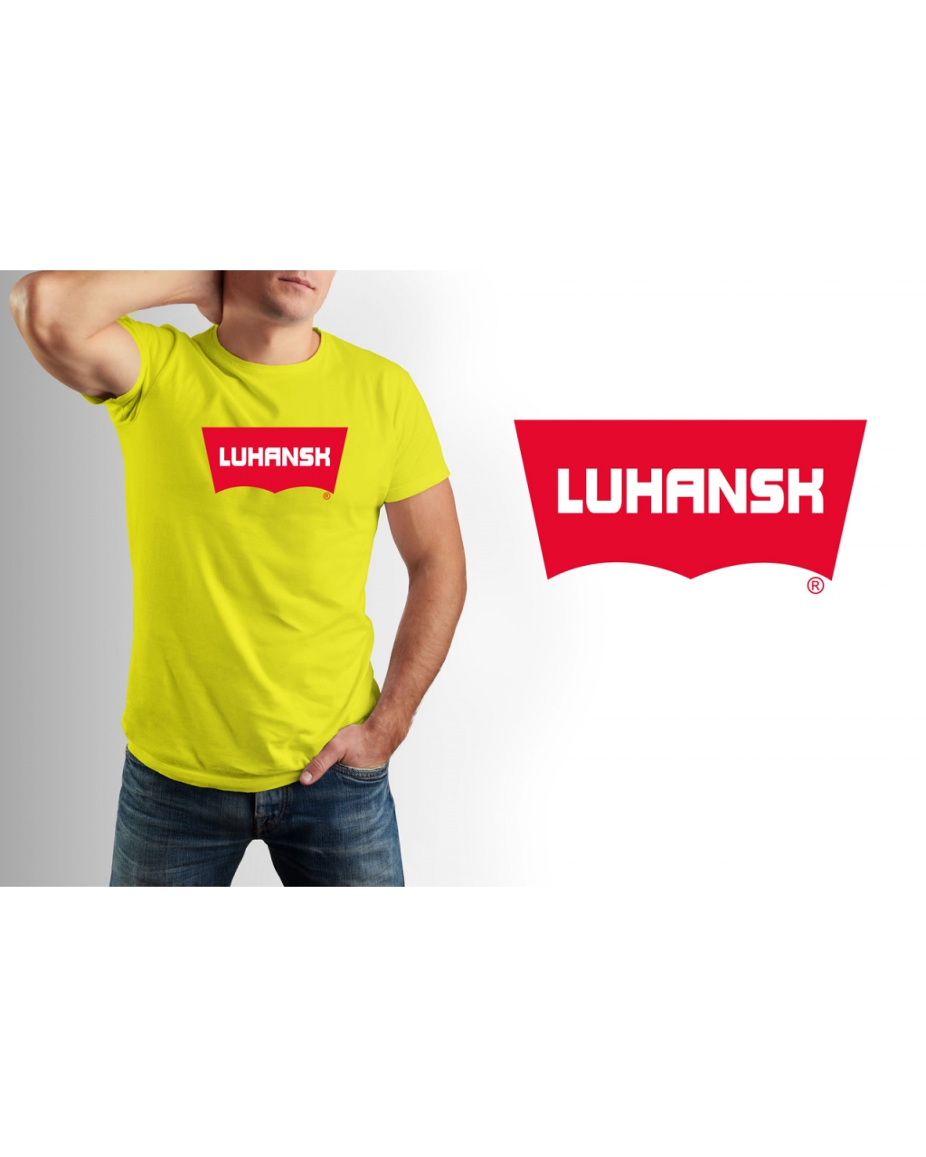 Футболка  Luhansk Mishe 111000147 серая