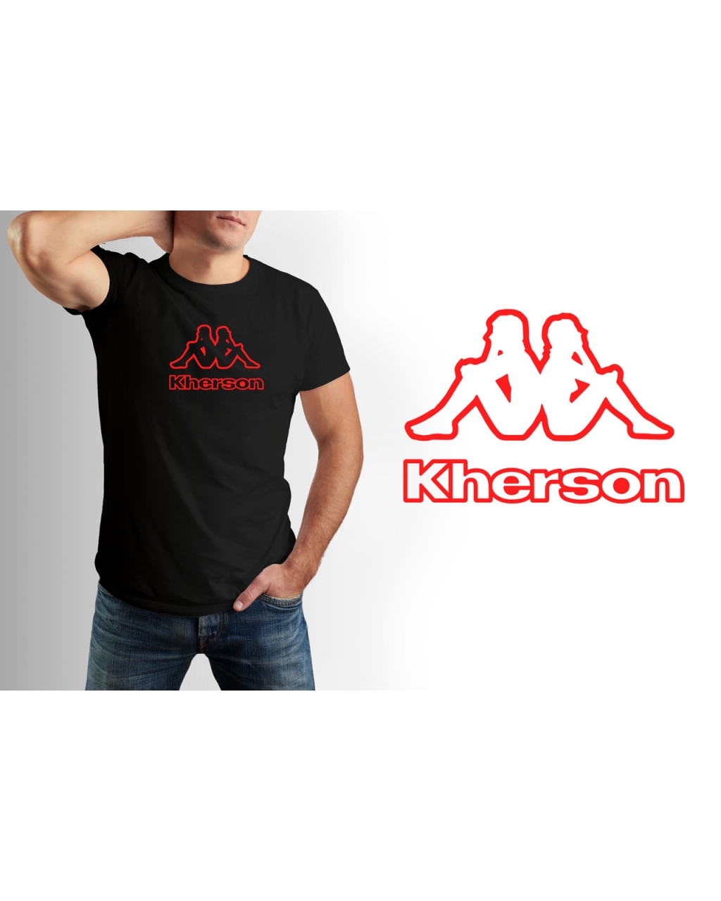Футболка стильна Kherson Mishe 111000293 сіра