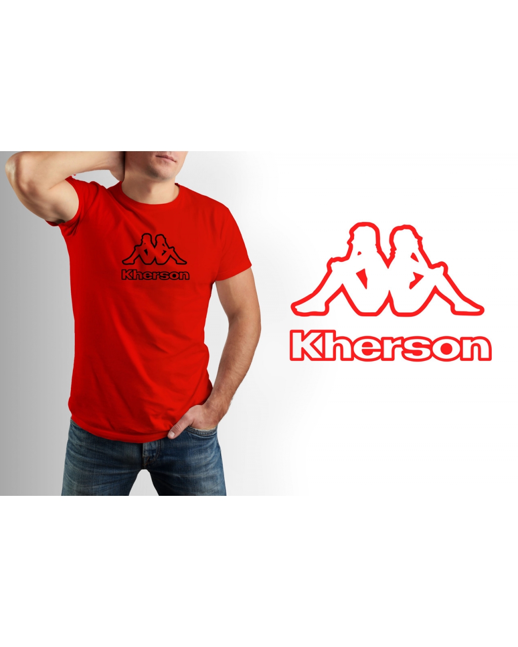 Футболка стильна Kherson Mishe 111000293 сіра