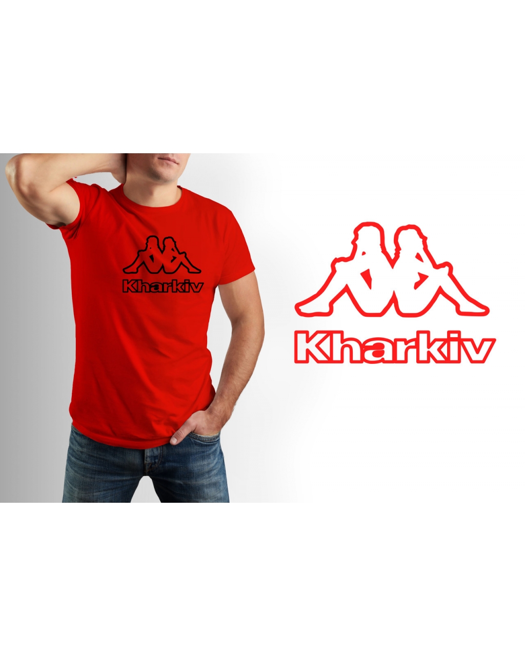 Футболка повседневная модная Kharkiv Mishe 111000274 белая