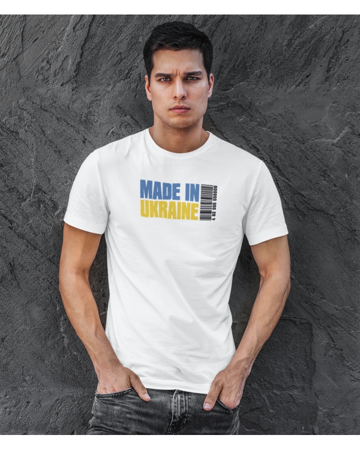 Чоловіча футболка "Made in Ukraine" Штрих Код Mishe 11100013