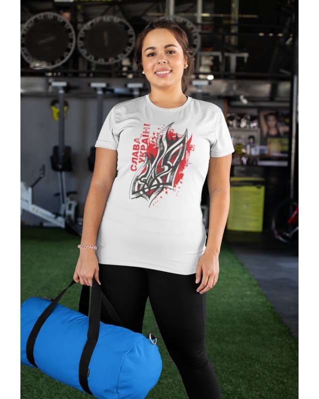 Жіноча футболка великого розміру "Герб і кров" Mishe 21003001