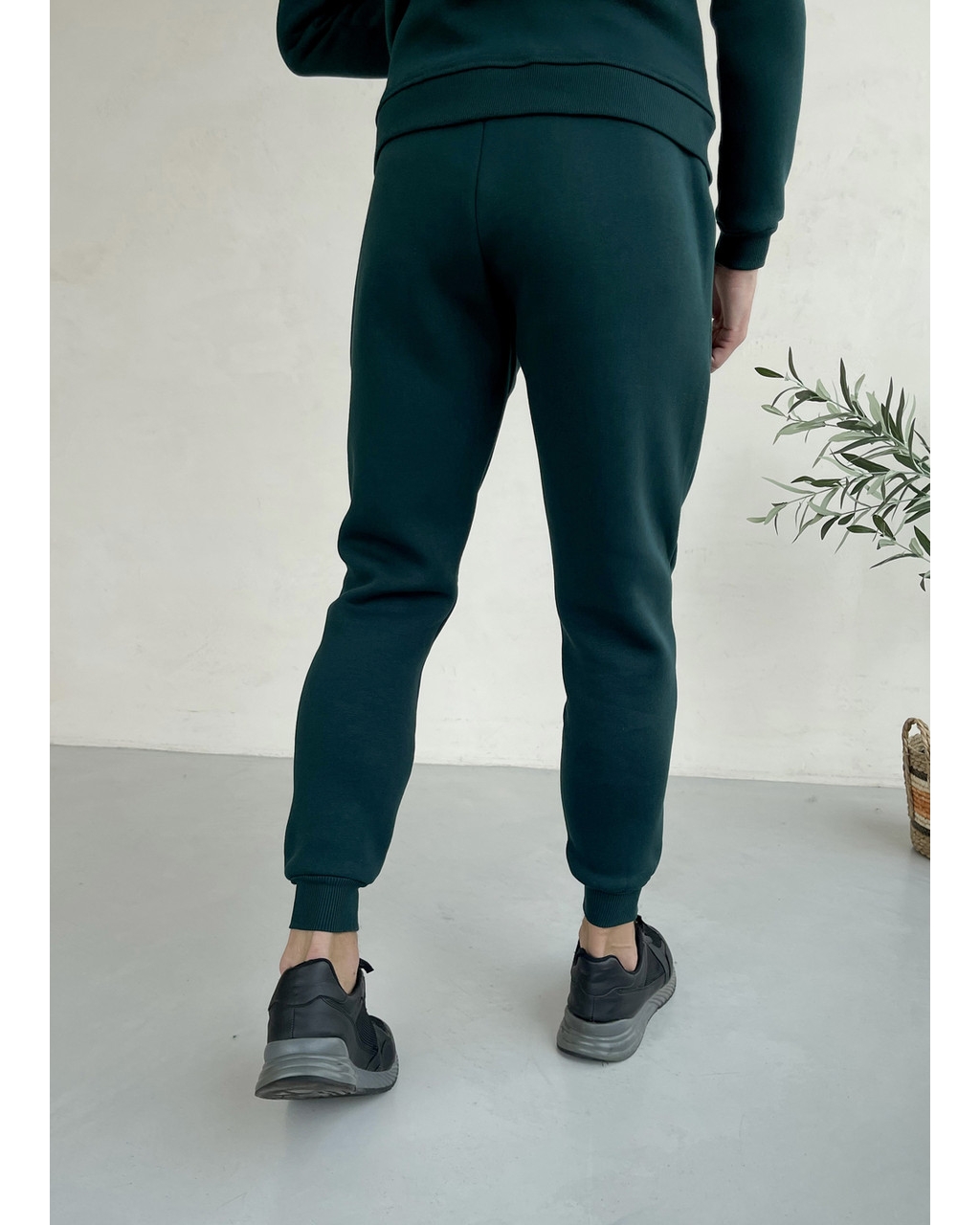 Теплий зимовий чоловічий спортивний костюм зелений Merlini Франс