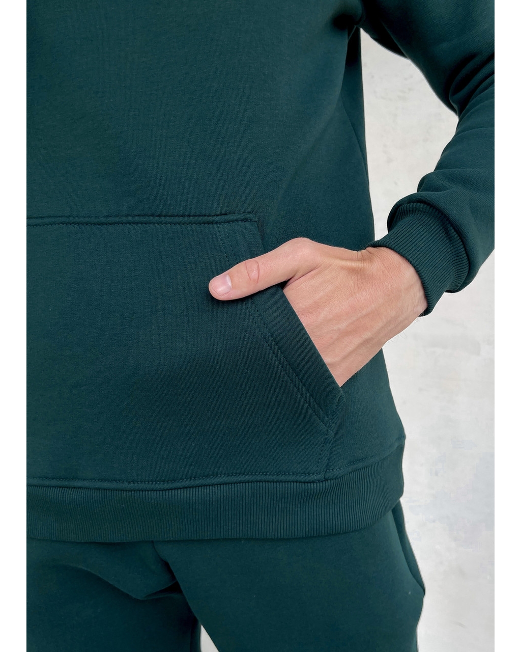 Теплий зимовий чоловічий спортивний костюм зелений Merlini Франс