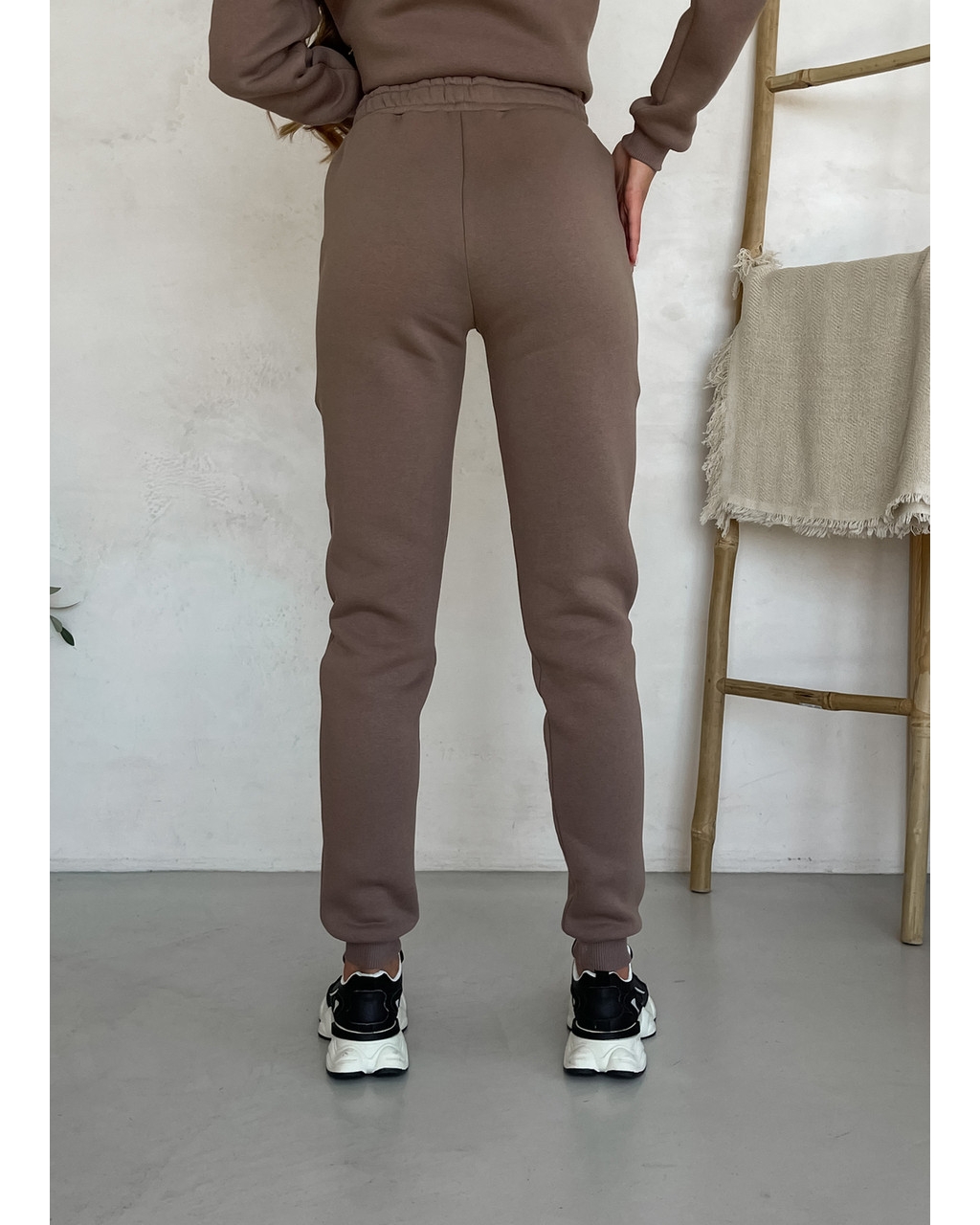 Теплый зимний женский спортивный костюм бежевый Merlini Бордо 100001024