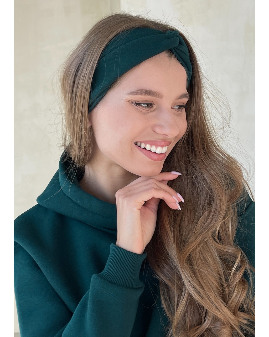 Теплый спортивный костюм с укороченным худи зелёный Merlini Нант 100001042