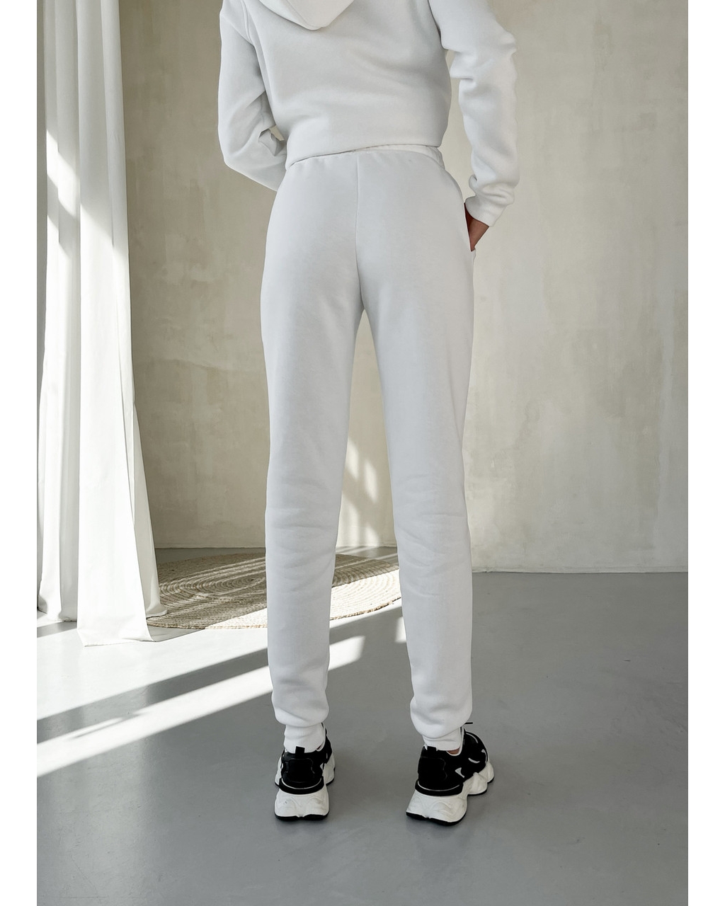 Теплый зимний женский спортивный костюм белый Merlini Бордо 100001027