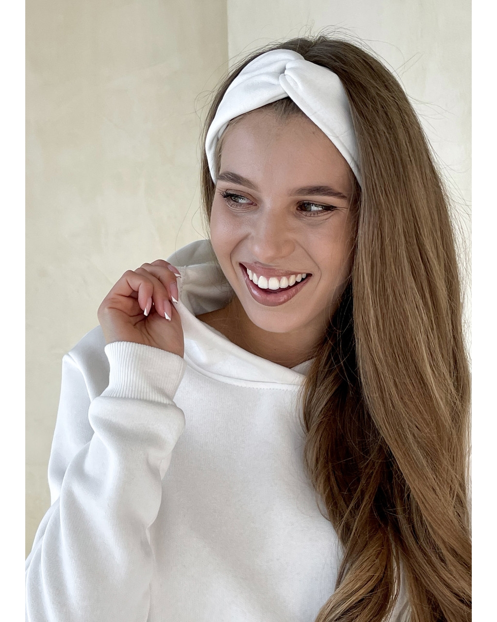 Теплый зимний женский спортивный костюм белый Merlini Бордо 100001027