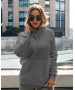 Теплый женский худи графитовый Mishe 22000001