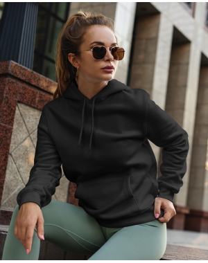 Толстовка жіноча тепла чорна Mishe 22000008