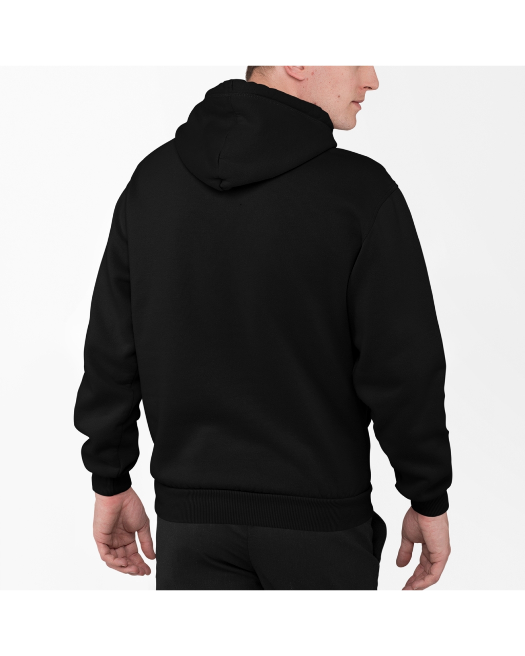 Мужской худи теплый Україна 2100030023 черный