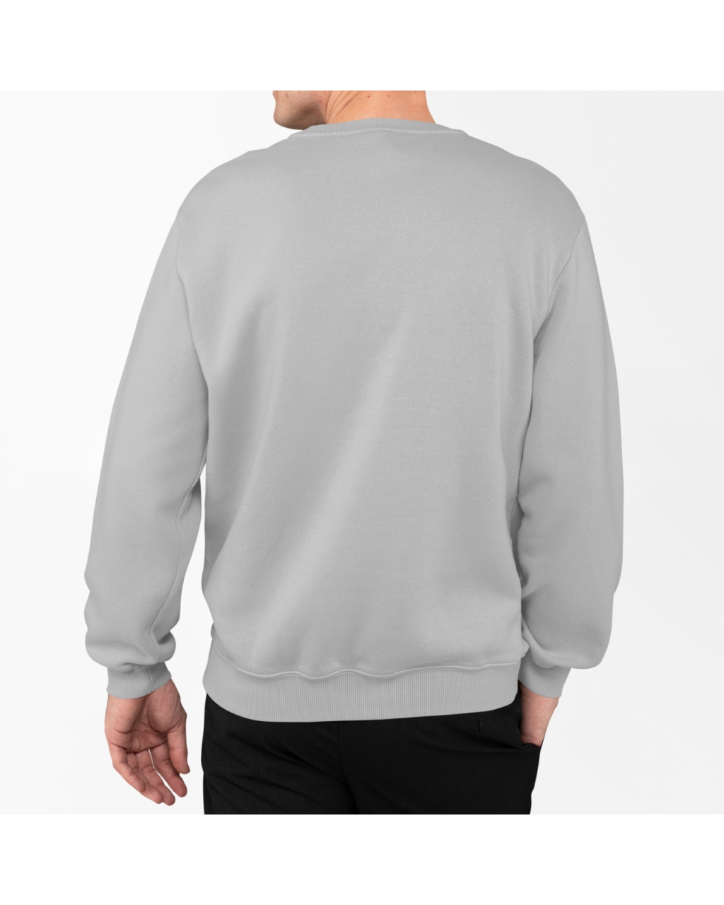 Мужской свитшот теплый Show me Money (серый меланж)