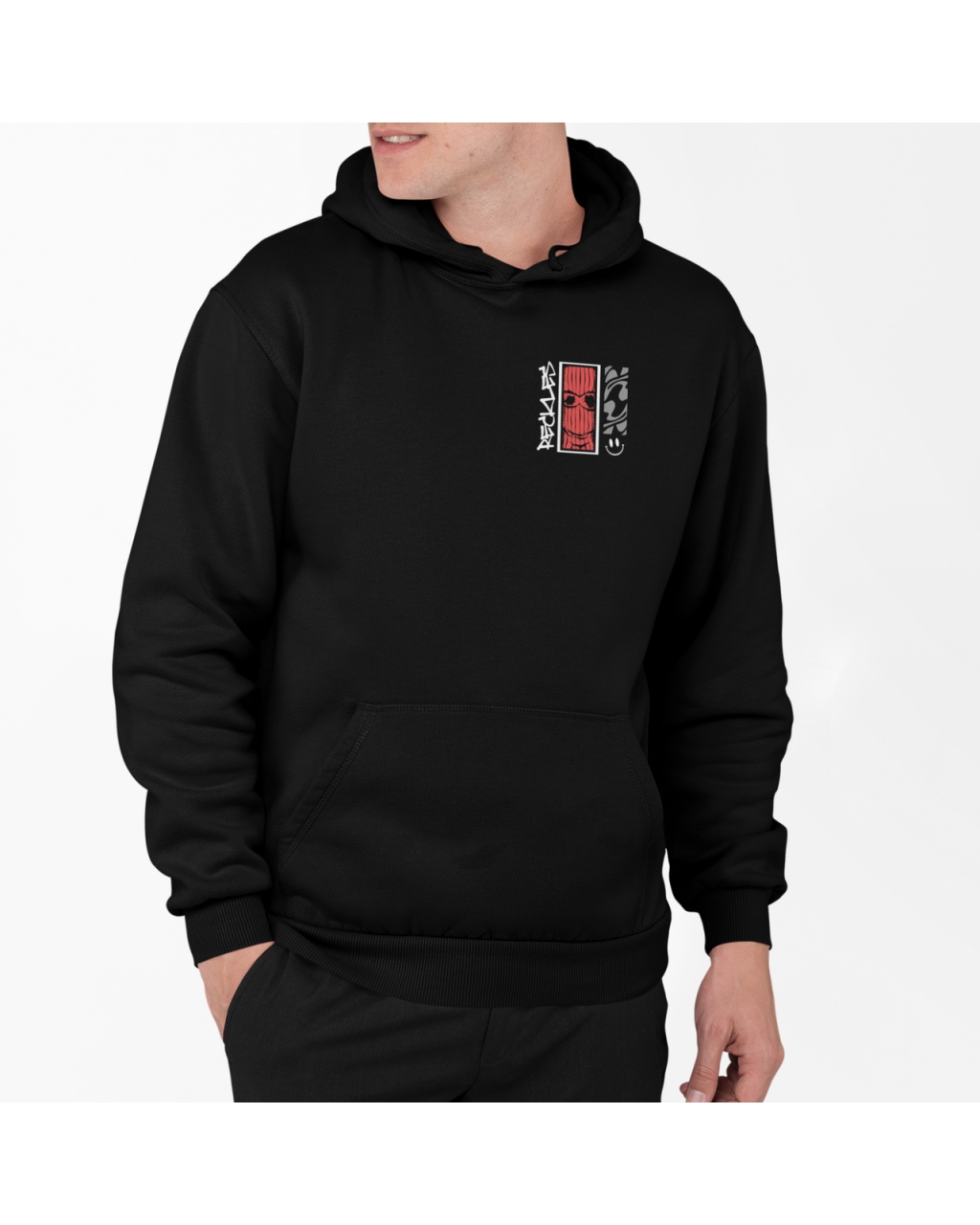 Худі теплий чоловічий Deckless Mishe 330045 чорний