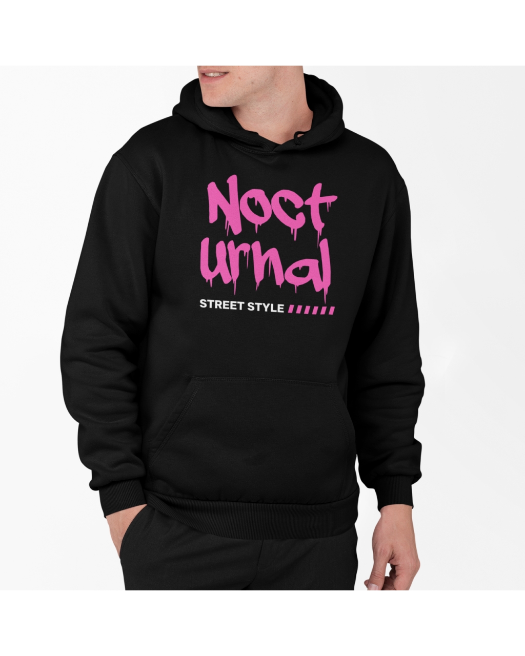 Худи мужской теплый Street Style черный Mishe 330041