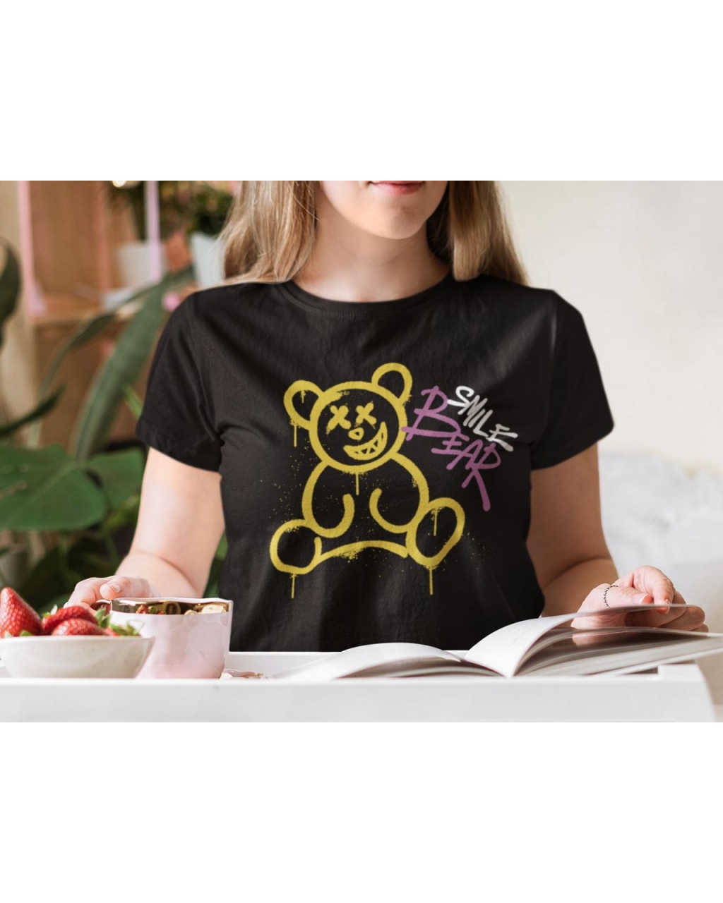 Жіноча повсякденна футболка з натуральної бавовни teddy bear Mishe 20000003253
