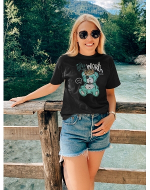 Жіноча футблка з бавовни teddy bear Mishe 20000003258