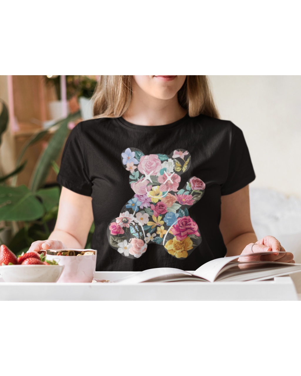 Женская футболка яркая teddy bear Mishe 20000003261