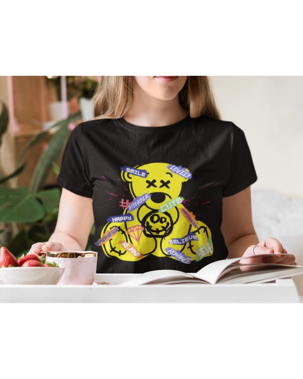 Яркая женская футболка teddy bear Mishe 20000003263