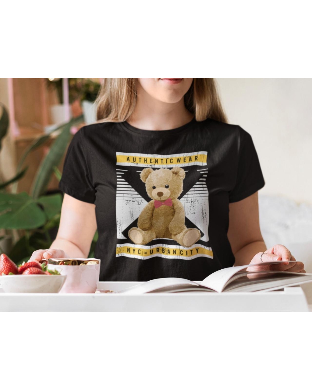 Жіноча футболка з принтом teddy bear Mishe 20000003266