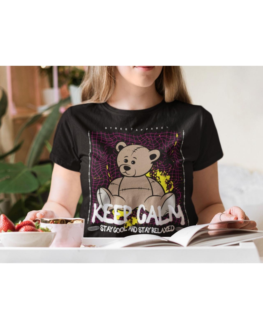 Женская футболка из хлопка teddy bear Mishe 20000003267