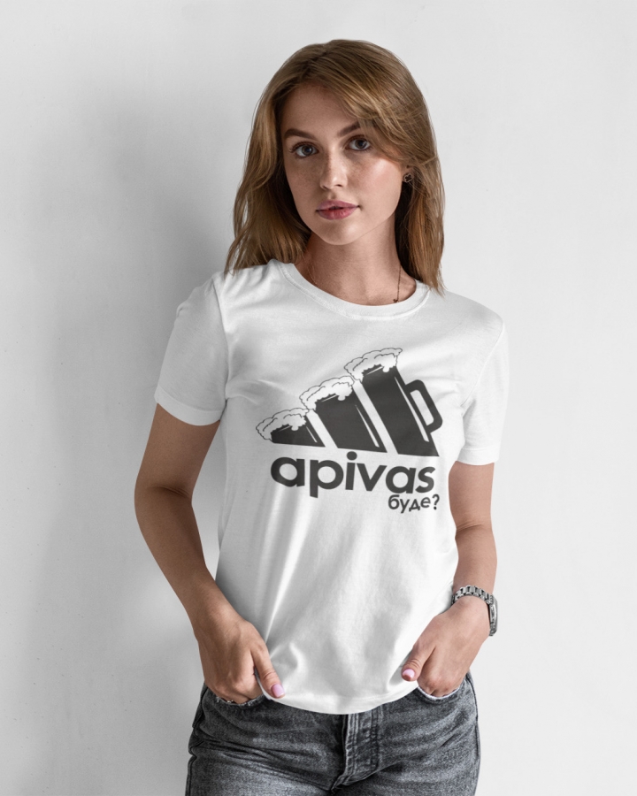 Футболка женская  Apivas буде mishe 2000333 белая