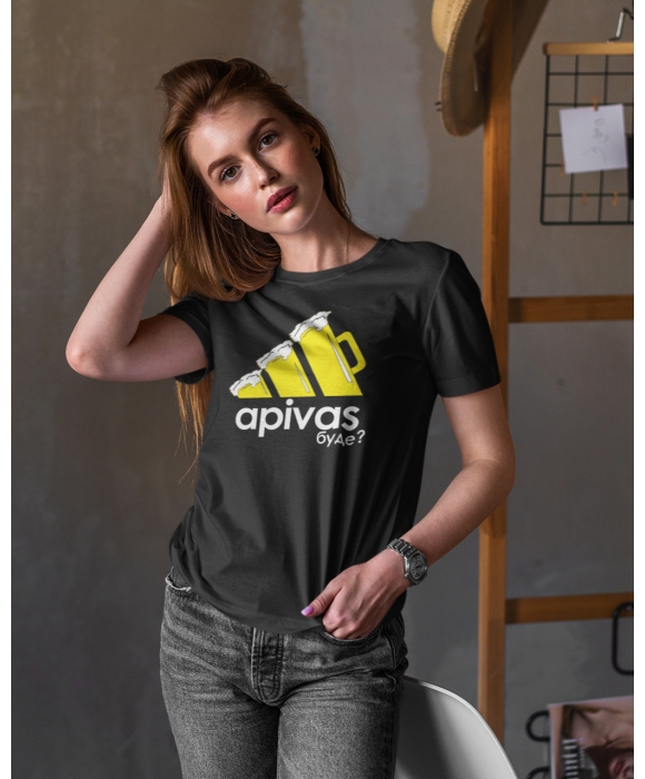 Футболка женская  Apivas буде mishe 2000334 черная