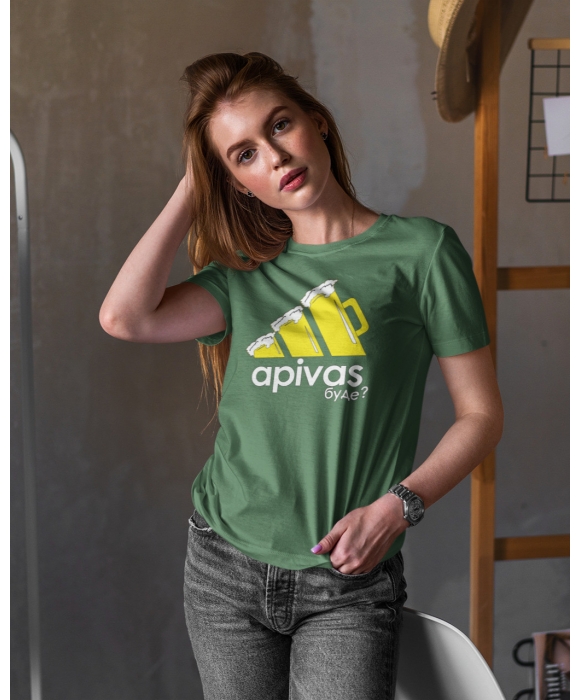 Футболка женская  Apivas буде mishe 2000336 зелёная