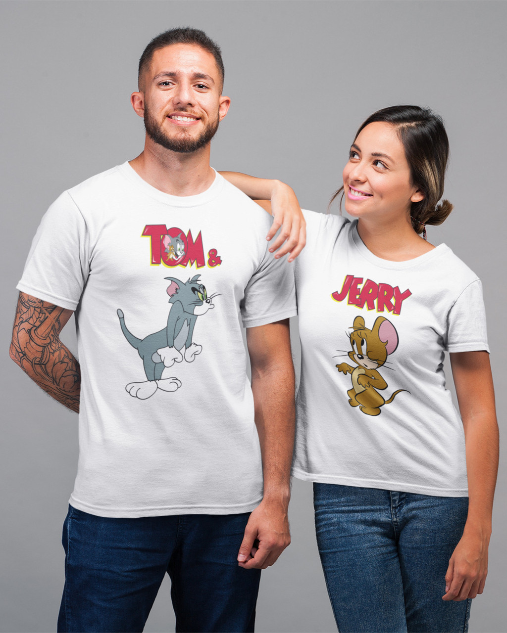 Парные футболки "Tom&Jerry" (черный / белый) Mishe 2000400407
