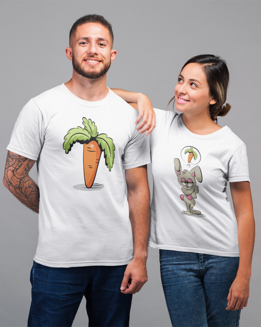 Парные футболки "Любовь с первого укуса" (черный / белый) Mishe 20004004010