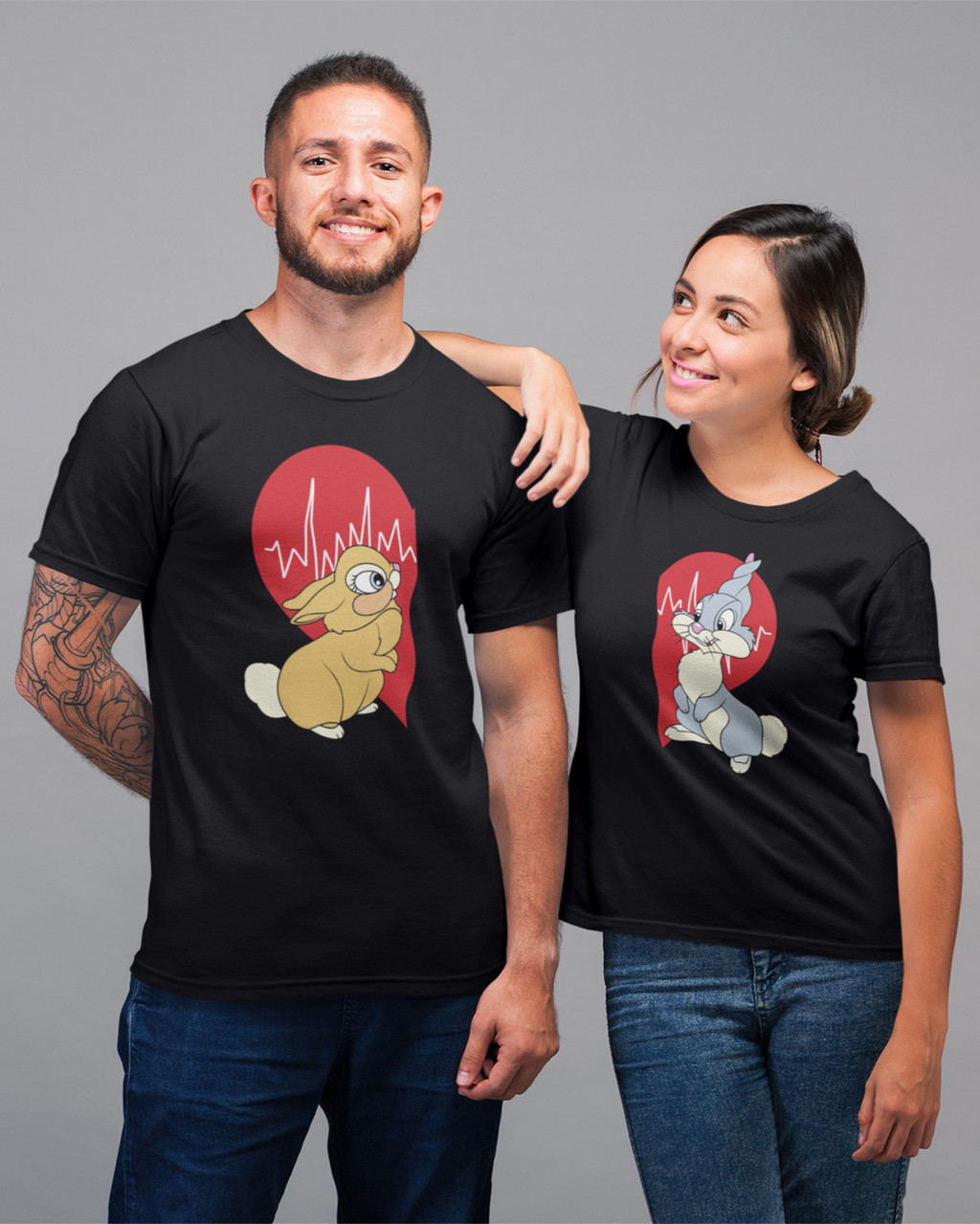 Парные футболки "Пушистая любовь" (черный / белый) Mishe 20004004012