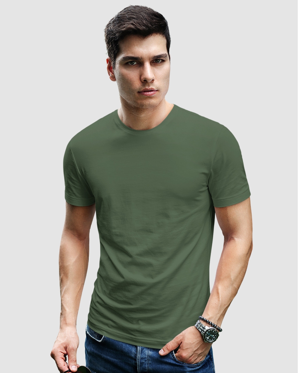 Мужская футболка хаки Mishe 1100004