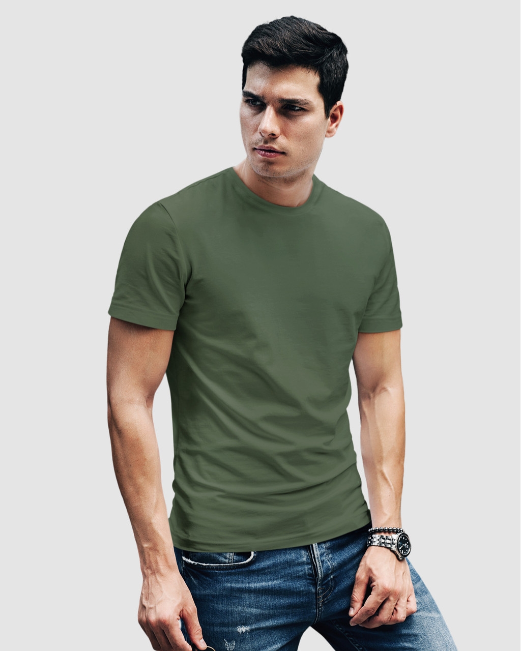 Мужская футболка хаки Mishe 1100004