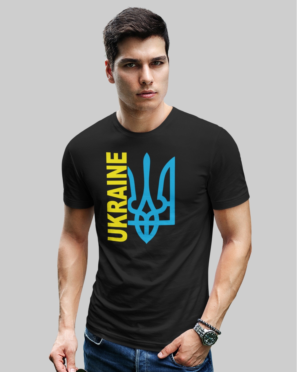 Мужская патриотическая футболка черная Mishe 1110025_1