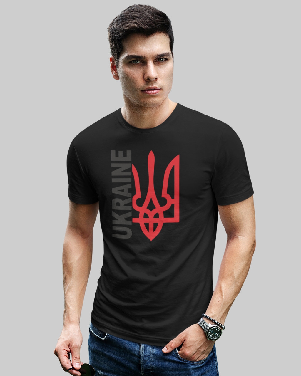 Мужская патриотическая футболка черная Mishe 1110026_1